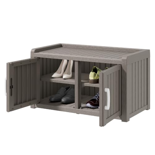 Outdoor Shoe Storage Cabinet, Waterproof UV-Resistant - Image 5