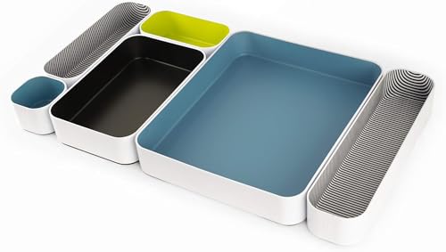 Three by Three Seattle Metal Drawer Organizer Tray Set, 6-Pc - Image 2