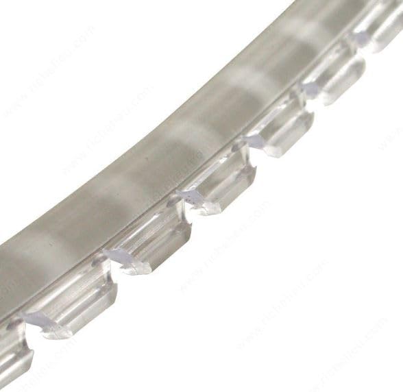Sommerfeld's 75 feet of Clear Rubber Glass Retainer for Woodworking Glass Panel Doors on Cabinets
