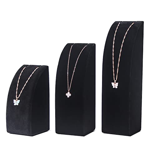 3Pcs/Set Necklace Holder Organizer Velvet Jewelry Di | All Products - Image 2