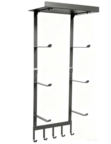 Yoga Mat Holder Wall Mount, Home Gym Storage Rack with Top - Image 7