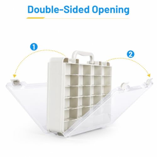 Saichotoy 48-Compartment Sewing Thread Organizer Box - Image 7