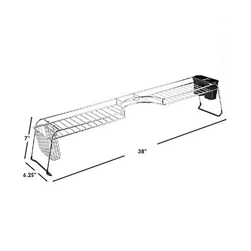 Over Sink Shelf, (Chrome) by Home Basics | Steel Over The Kitchen - Image 8