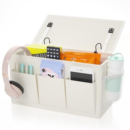 Bedside Caddy Storage Organizer for Bed Rails, Bed Caddy with 6 - Image 2