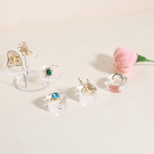 3pcs Clear Ring Jewelry holder for show, Acrylic Jew | Jewelry Organiz - Image 4