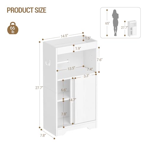 Hzuaneri Slim Bathroom Storage Cabinet, Toilet Paper Cabinet - Image 5