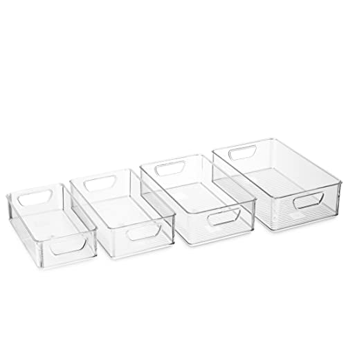 Munfix Set Of 16 Refrigerator Organizer Bins - Plastic Pantry - Image 6
