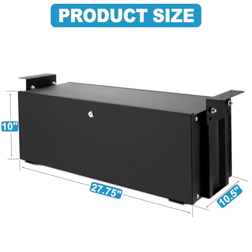 27" RV Storage Box, 1.5 Cubic Fee, Lockable RV Step Storage Box - Image 3
