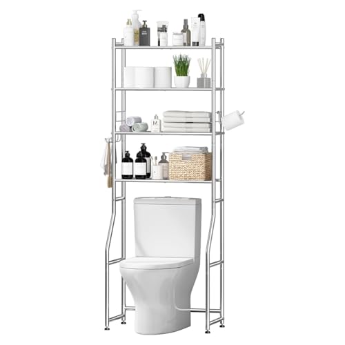 Ekisemio Over the Toilet Storage Cabinet, Metal 4 Tier - Image 2