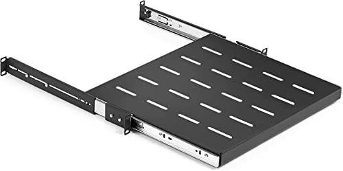 1U Sliding Rack Shelf 19" Server Rack Mount Cabinet - Image 2