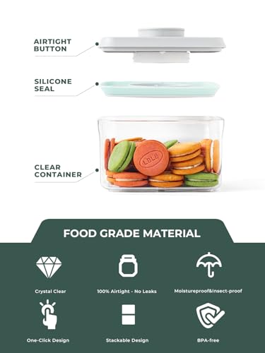 Small Airtight Container, 0.3Qt Mini Snack Jar with Pop-Top Lid - Image 6
