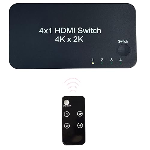 HDMI 4 in 1 Out switcher, 4K@60hz HDMI Switcher - Image 2