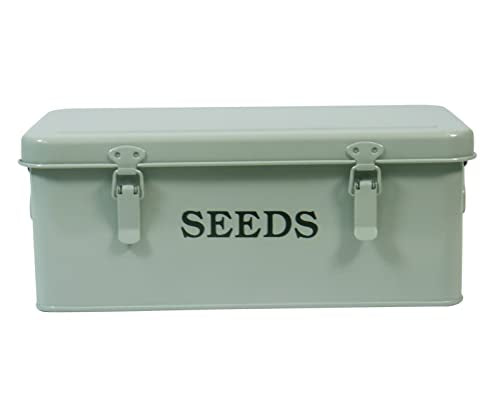 Seed Storage Box Metal Container Organizer, 4-Compartment - Image 2