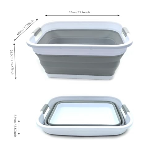 SAMMART 41L (10.8 gallon) Collapsible Plastic Laundry - Image 4