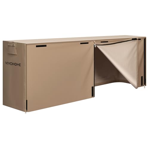 VIVOHOME 8ft Waterproof Log Rack Cover, Heavy Duty 600D - Image 5