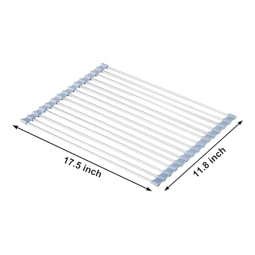 MECHEER Over The Sink Dish Drying Rack, Roll Up Dish | All Products - Image 4