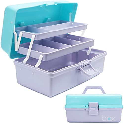 TERGOO 12in 3-Layer Plastic Craft Organizers and Storage - Image 2