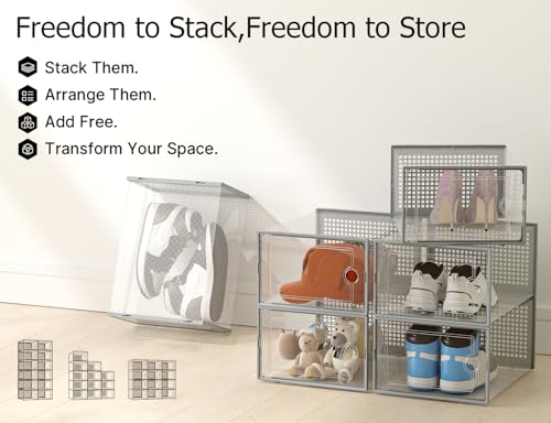 Kuject XX-Large Shoe Storage Boxes 12 Pack, Clear St | All Products - Image 7