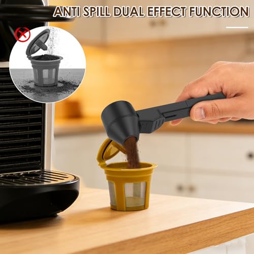 Coffee Scoop & Funnel for Reusable K Cups Refillable Coffee Pods - Image 5