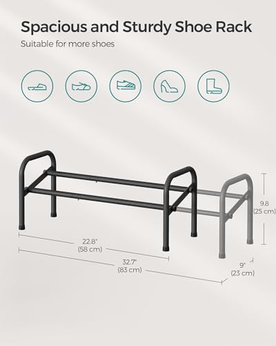 SONGMICS Expandable Shoe Rack, 1-Tier Metal Shoe Org | All Products - Image 4