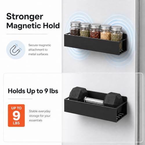 6 Pack Metal Magnetic Spice Rack for fridge, Heavy Duty - Image 5
