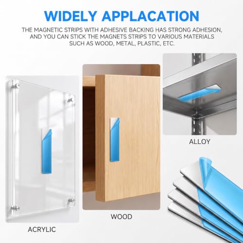 22Pcs Metal Strips for Magnets with Adhesive Plate Backing& - Image 6
