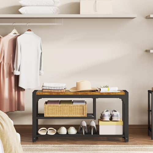HOMEFORT Shoe Bench,3 Tiers Shoe Rack Bench - Image 3