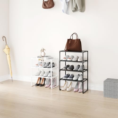 5-Tier Small Shoe Rack for Closet and Entryway, Narrow Shoe Shelf - Image 5