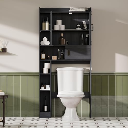 ChooChoo Over The Toilet Storage Cabinet with Sliding Door - Image 6