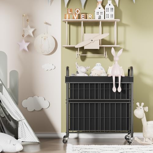 145L Rolling laundry Sorter Hamper Basket 3 Section with Wheels - Image 8