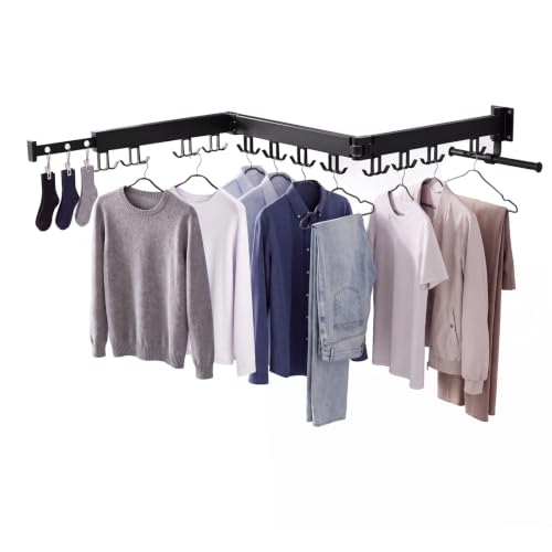 Wall Mounted Clothes Drying Rack, Foldable Drying Rack - Image 2