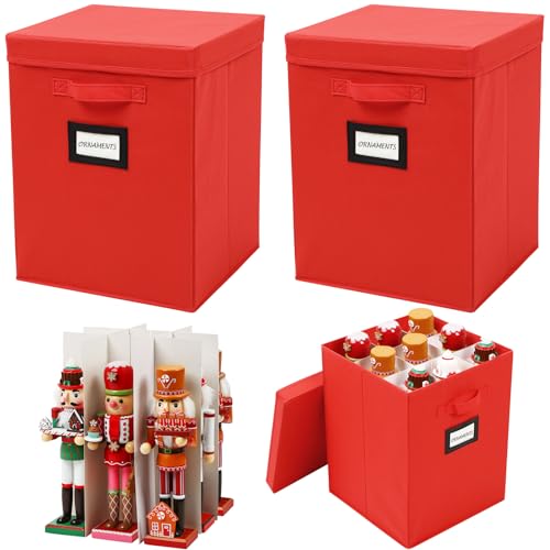 2 Pack 16 Inch Large Christmas Nutcracker Storage Box Hold - Image 2