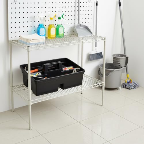 3-Compartment Plastic Cleaning Caddy Basket – Stackable - Image 8