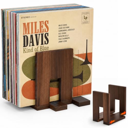 Uniclife Vinyl Record Storage Rack Wooden Vinyl Record - Image 2