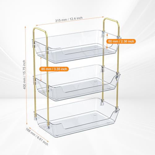 Leoenir 3-Tier Bathroom Organizer Countertop – Makeup, Perfume - Image 3
