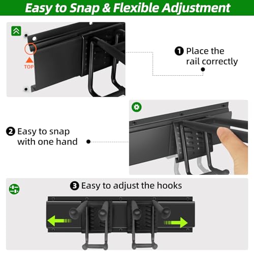 Garage Wall Organizer, 96 in Garden Tool Organizer with 12 - Image 8