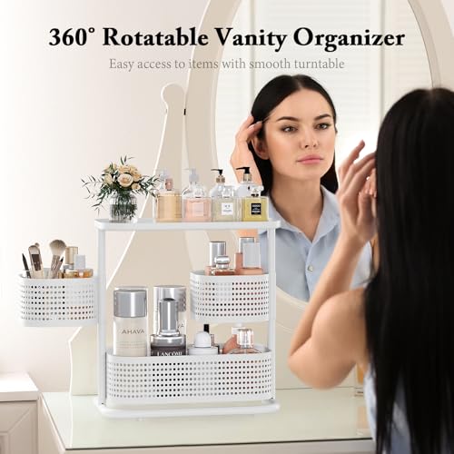 KINGRACK Metal Bathroom Counter Organizer，Rotating C | All Products - Image 4
