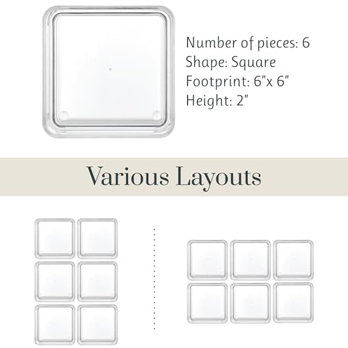 STORi SimpleSort 6-Piece Stackable Clear Drawer Organizer Set | - Image 6