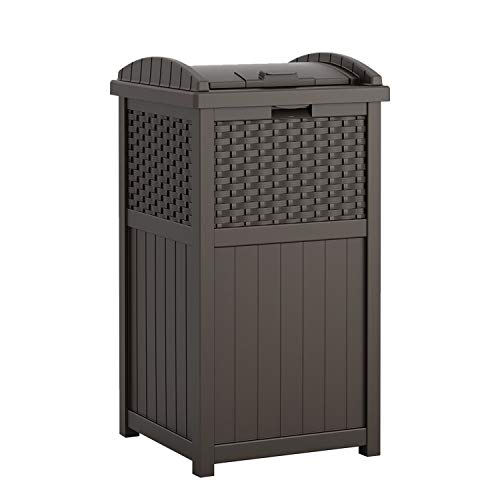 Suncast 73-Gallon Medium Deck Box and 33 Gallon Hideaway Can - Image 7