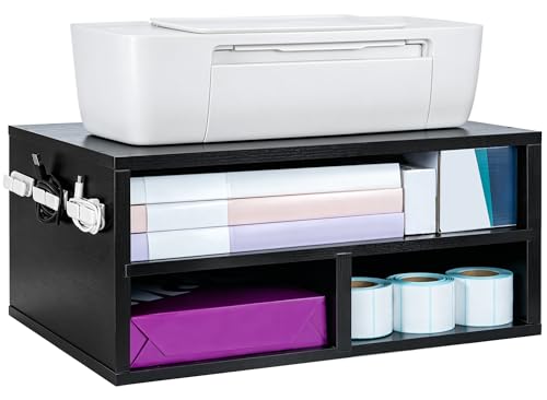 Printer Stand for Desk, 2-Tier Multi-Purpose Desk Organizer - Image 2