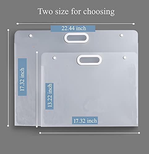 Plastic Art Portfolio, Large Art Portfolio with Handles - Image 2