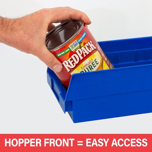 Akro-Mils 30130 Heavy Duty Plastic Shelf Bins, 12"x 6.5"x 4" - Image 6