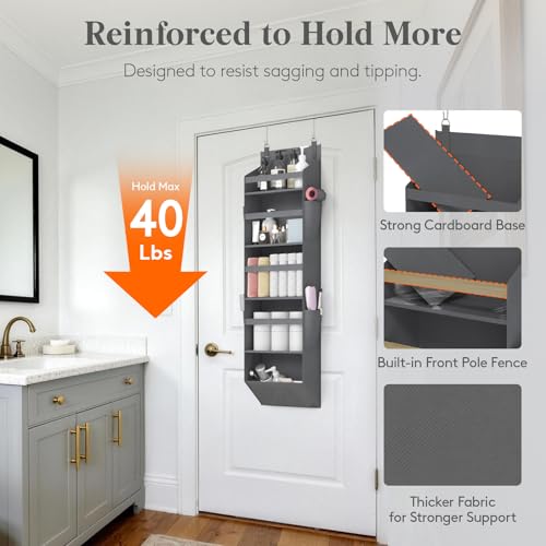 Lifewit 1 Pack Over the Door Organizer 5 Section Hanging Storage - Image 5
