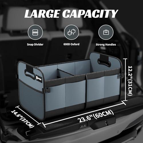 Trunk Organizer for Car - 70L Collapsible Sturdy Car - Image 3