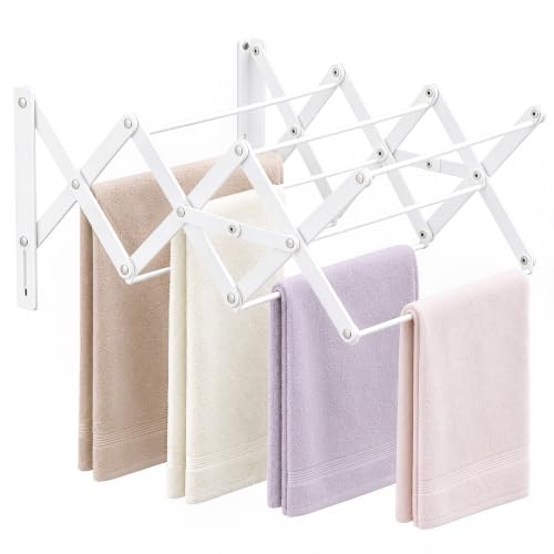 STORAGE MANIAC Wall Mounted Clothes Drying Rack | Home Organization - Image 2