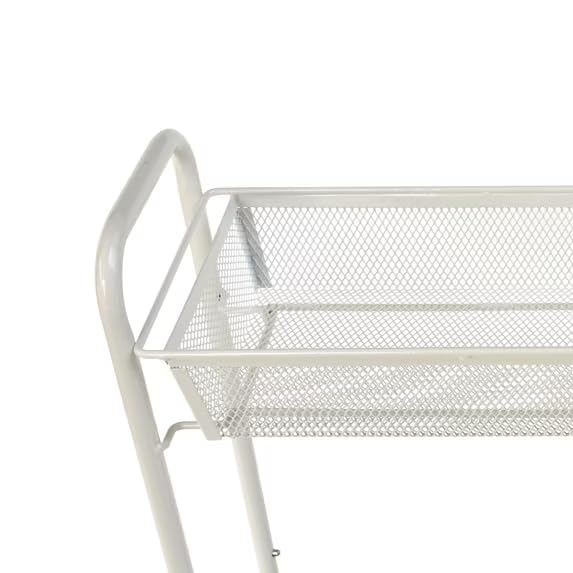 3 Tier Slim Rolling Storage Cart for Narrow Spaces, Metal Utility - Image 4