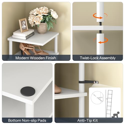 HOOBRO Vertical Shoe Rack, 8-Tier Narrow Shoe Shelf, | All Products - Image 7