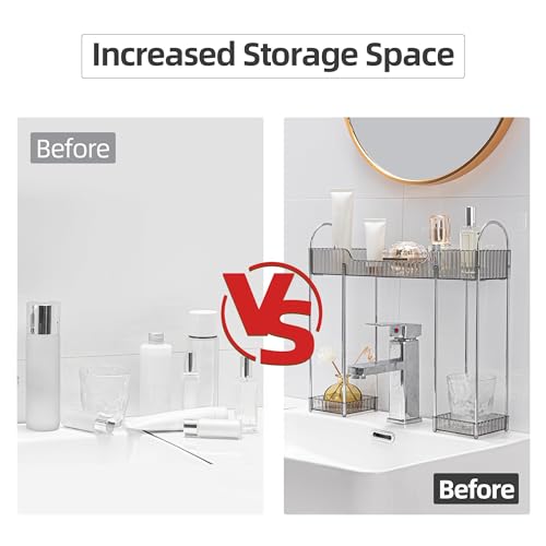 YCIA&DONE Bathroom Countertop Organizer Over The Faucet, Narrow - Image 6