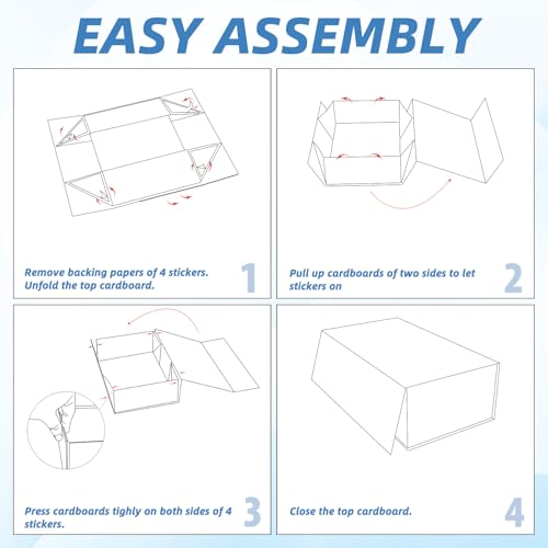 RLAVBL 4-Pack 1200 Count Trading Card Storage Box | Home Organization - Image 8