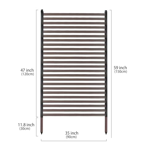 Twira Outdoor Privacy Screen 35" x 59", Privacy Fence - Image 3